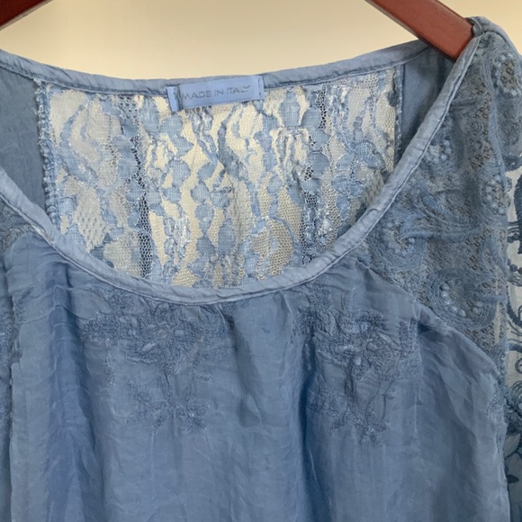 Made in Italy Silk blend top - Picture 2 of 3